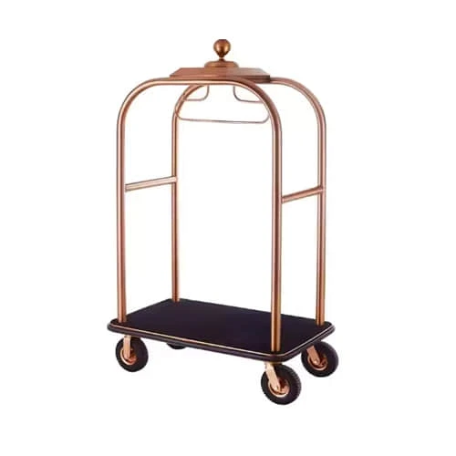 Rose Golden Hotel Luggage Trolley
