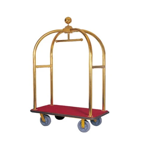 golden hotel luggage trolley carts china